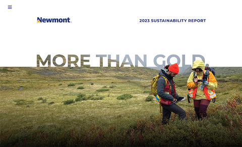 Newmont's 2023 Sustainability Report (Graphic: Business Wire)