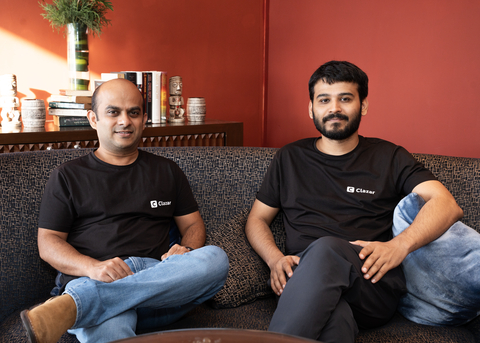 Clazar announces a $10M Series A led by Ridge Ventures & Ensemble VC. The funds will go towards product innovation in democratizing and automating Cloud GTM. Trunal Bhanse, CEO, and Aayush Bahuguna, CTO, are the Co-founders of Clazar. (Photo: Business Wire)