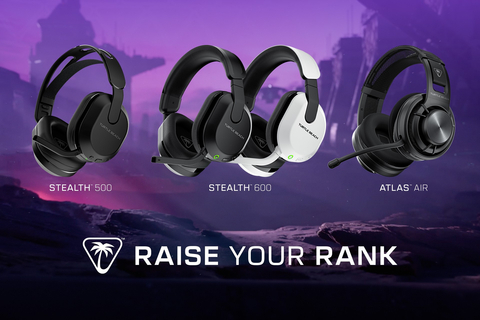 Turtle Beach Debuts the Newly Redesigned Stealth 600 Multiplatform Gaming Headset, the New Stealth 500 Wireless Gaming Headset and the Groundbreaking Atlas Air, the First Wireless Open Back PC Gaming Headset (Graphic: Business Wire)