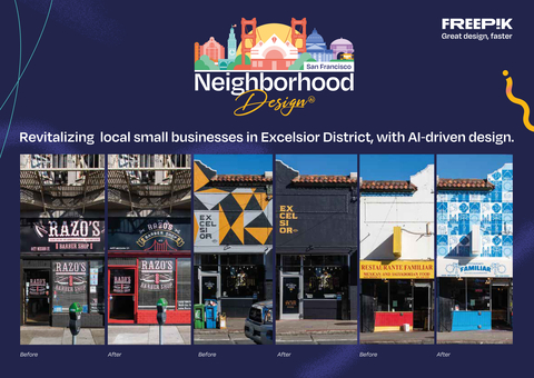 Revitalizing local small businesses in Excelsior District, with AI driven design. (Photo: Business Wire)