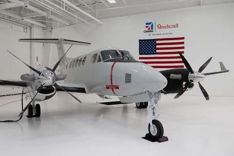 Delivery of Beechcraft King Air 260 Multi-Engine Training System (METS) T-54A for the U.S. Navy (Photo: Business Wire)