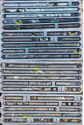 Figure 2 - Massive Zn and Cu Mineralisation in EWDD24005 (Photo: Business Wire)
