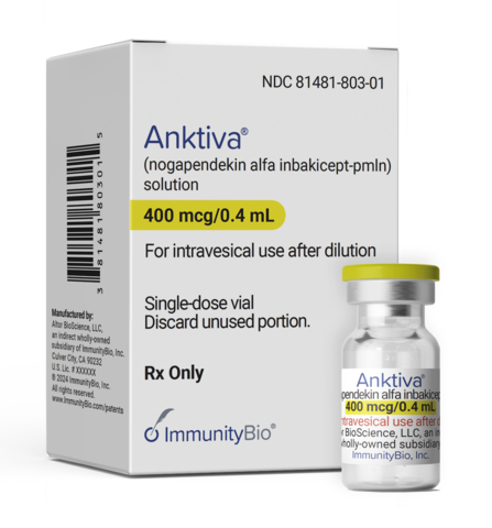 ImmunityBio’s ANKTIVA is approved for non-muscle invasive bladder cancer (Photo: Business Wire)