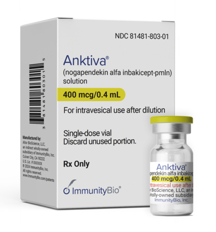 ImmunityBio's ANKTIVA is approved for non-muscle invasive bladder cancer (Photo: Business Wire)