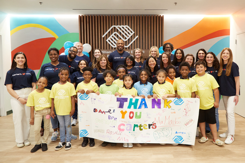 Carter’s employees volunteer at a local Atlanta Club to celebrate the launch of its national partnership with Boys & Girls Clubs of America. (Photo: Business Wire)
