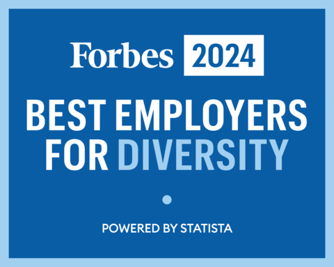 Pitney Bowes named to the list of Best Employers for Diversity 2024 by Forbes (Graphic: Business Wire)