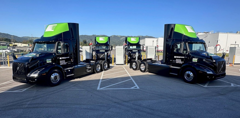Performance Food Group partnered with Advanced Energy Machines, FreeWire, GridMarket and Volvo Trucks North America to hold a special Earth Day open house at its Gilroy, CA facility. (Photo: Business Wire)