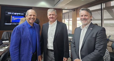 Port Houston Chairman Ric Campo, Executive Director Roger Guenther, and Chief Channel Infrastructure Officer Charlie Jenkins, incoming chief executive officer, following the April Port Commission Monthly meeting. (Photo: Business Wire)