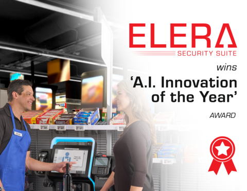 original ELERA® Security Suite won the ‘RetailTech A.I. Innovation of the Year’ award as an innovative solution exceeding retail technology standards. (Photo: Business Wire)