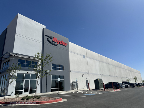 original Ryder anuncia la apertura de un nuevo almacen multicliente en El Paso, Texas. Ubicado estratégicamente a lo largo del corredor comercial México-Estados Unidos para apoyar el crecimiento de sus clientes frente al auge del nearshoring y comercio internacional. (Photo: Business Wire)
