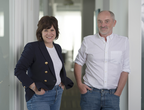 L-R: Kelly Manthey (CEO of Kin + Carta) and Olivier Padiou (CEO of Valtech) (Photo: Business Wire)