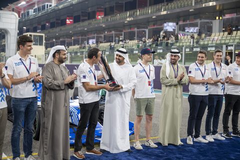 TUM Races to Victory at ASPIRE’s Inaugural Abu Dhabi Autonomous Racing League at Yas Marina Circuit - (Photo: AETOSWire)