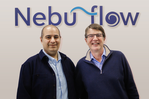 Dr Elijah Nazarzadeh (CEO) and Dr John Pritchard (Chair) of Nebu-Flow (Photo: Business Wire)