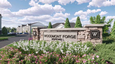 Woodmont Forge at Hopewell, Woodmont Properties' 300-residence luxury rental community in Hopewell, New Jersey. (Photo: Business Wire)
