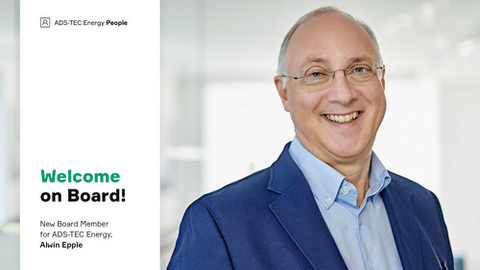 original New Board Member for ADS-TEC Energy, Alwin Epple (Photo: Business Wire)