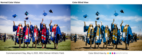 Commencement Day, May 4, 2021. MSU Denver Athletic Field (Photo: Business Wire)
