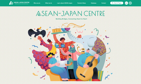 The ASEAN-Japan Centre relaunches official website: New database and interview content added (Graphic: Business Wire)