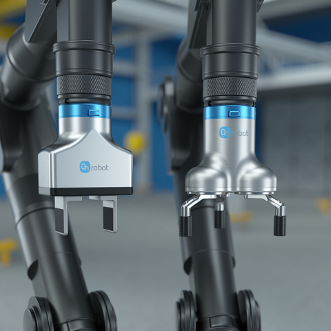 The two new OnRobot grippers, the 2FG14 and the 3FG25, are unmatched in the collaborative electric gripper space; no other electric grippers in this high-payload range offer an all-round plug and produce experience, including fingers with multiple configurations, flange adapters, cabling and comprehensive software that removes complexity of robot programming. (Photo: Business Wire)