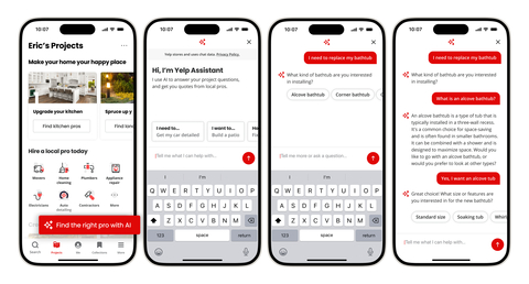 Introducing Yelp Assistant, a new conversational AI feature that redefines the way consumers connect with businesses across thousands of service categories within home, local, auto, beauty, and more. (Photo: Business Wire)