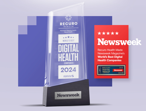 Newsweek Recognizes Recuro Health As One Of The World’s Best Digital Health Companies in 2024  (Graphic: Business Wire)