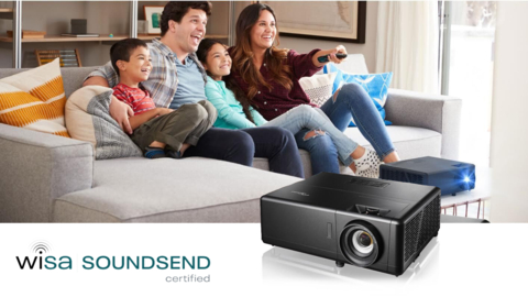 WiSA Association, a subsidiary of WiSA Technologies, Inc., and Optoma, the nation’s leading 4K UHD and DLP® laser projection brand, announced today that its UHZ35ST, UHZ55 and UHZ66 4K UHD laser projectors have received WiSA SoundSend Certification. (Photo: Business Wire)