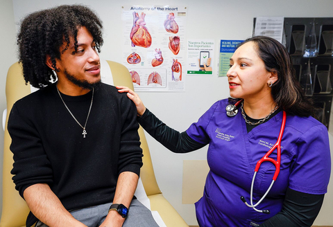 original Doctor and Patient in exam room. Photo courtesy: Northwell Health