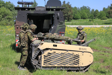 THeMIS UGVs can be utilised for a wide range of missions, including logistics, casualty evacuation, reconnaissance, and, equipped with remote weapon systems, for combat operations, making them invaluable assets for modern armed forces. The vehicle on display at DSA is configured to transport cargo and for casualty evacuation. The same systems are combat-proven and are currently deployed in Ukraine. (Photo: Business Wire)