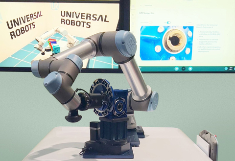 At Automate in Chicago, Universal Robots will be demonstrating an AI-powered autonomous inspection solution showcasing robotic path planning 50-80x faster than today's solutions, made possible through NVIDIA's accelerated path planning tools. (Photo: Business Wire)