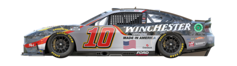 Winchester to be featured on the No. 10 Ford Mustang Dark Horse driven by Noah Gragson in six NASCAR Cup Series races in 2024. (Photo: Business Wire)