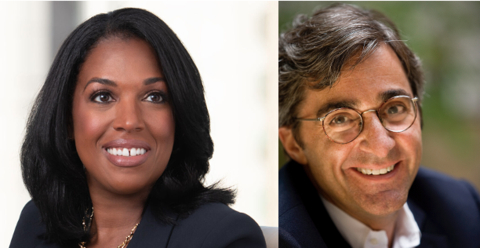 Kaplan Educational Foundation 2024 Leadership Award honorees Danielle Conley & Harold Elish (Photo: Business Wire)