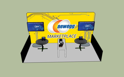 Newegg Marketplace will exhibit in Booth #5048 at the White Label World Expo in Las Vegas, May 8-9, at the Las Vegas Convention Center. (Graphic: Newegg)
