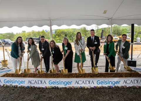 Geisinger and Acadia Healthcare break ground on the construction of a new behavioral health hospital in Danville, Pennsylvania, with an anticipated opening in the spring of 2025. (Photo: Business Wire)