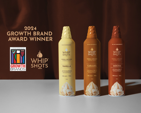 Whipshots® clinches the prestigious 2024 Growth Brand Award for a second consecutive year, reaffirming its position as an industry trailblazer by creating an entirely new spirits ritual. (Photo: Business Wire)