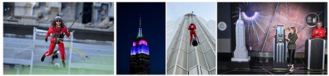 The Empire State Building Partners with Outward Bound on First-Ever, Full Rappel Down the Building for Charity (Photo: Business Wire)