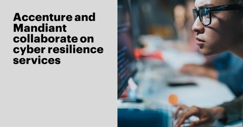 Accenture and Mandiant, part of Google Cloud, are teaming up to collaboratively deliver cyber resilience services to help organizations more efficiently detect, investigate, respond to and recover from cyberattacks. (Graphic: Business Wire)