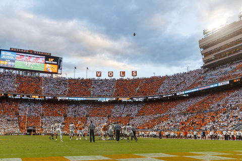 The University of Tennessee has implemented a new network from HPE Aruba Networking at Neyland Stadium. The deployment features Wi-Fi 6E for indoor areas, along with the latest generation of outdoor Wi-Fi, enabling fans to stream unlimited content during NCAA Division I football games and other events. Operationally, the stadium’s modern connectivity supports applications for smoothly orchestrating complex large public venue productions such as <percent>100%</percent> mobile ticketing, physical security, communication solutions, and point of sale. (Photo: Business Wire)