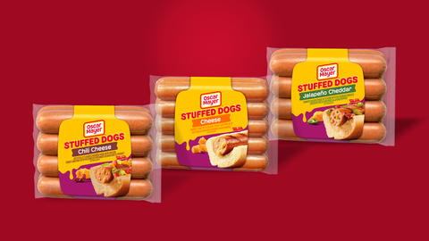 Oscar Mayer debuts new Stuffed Dogs line, bringing bold flavors and crave-worthy cheese to grocery retailers nationwide. (Photo: Business Wire)
