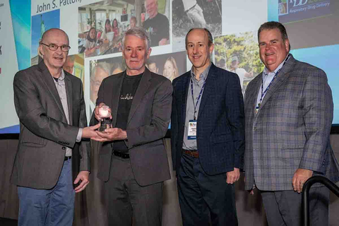 Biotechnology scientist and entrepreneur and Kindeva Drug Delivery’s Head of the Scientific Advisory Board, John Patton (second from the left), was named the winner of the Charles G. Thiel Award for outstanding research and discovery in respiratory drug delivery at this year’s Respiratory Drug Delivery (RDD) Conference. (Photo: Business Wire)