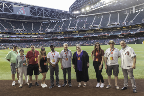 University of Phoenix 2024 Faculty of the Year award winners on May 3, 2024, at Chase Field in Phoenix, Arizona. (Photo: Business Wire)
