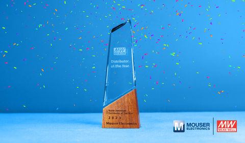 Mouser received the prestigious award for earning top scores in categories such as sales performance, model promotion, marketing, and technical and customer support. (Photo: Business Wire)