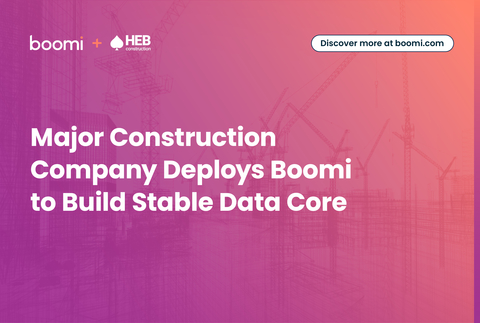 Major Construction Company Deploys Boomi to Build Stable Data Core (Graphic: Business Wire)