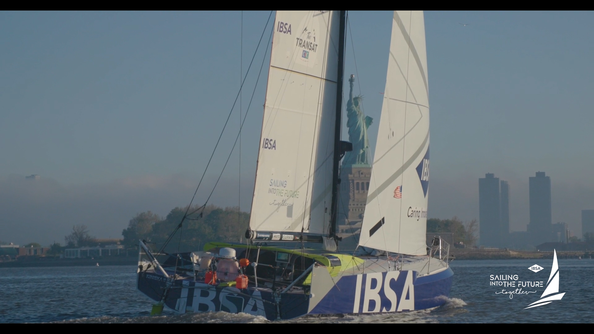 Alberto Bona on the Class40 IBSA arrives in New York - 5th place at the Transat CIC