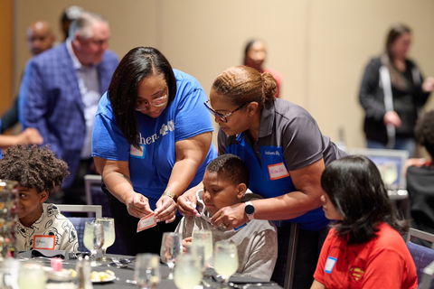 Anthem Blue Cross and Blue Shield associates assist students from College Park Elementary School with the "Manners Matter" program. (Photo: Business Wire)