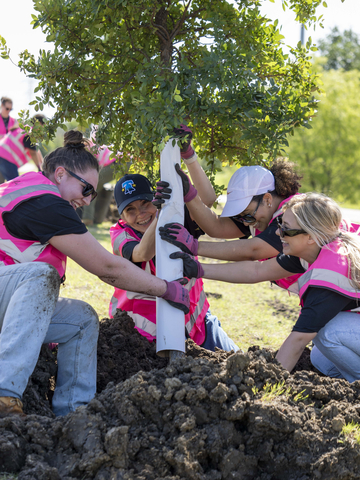 The tree planting event symbolized Mary Kay’s 60th anniversary of enriching the lives of women and their families worldwide and protecting the planet. (Photo: Mary Kay Inc.)