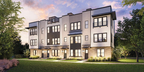 Rendering of Toll Brothers’ four-story townhome product to be featured at RiversEdge. (Photo: Business Wire)