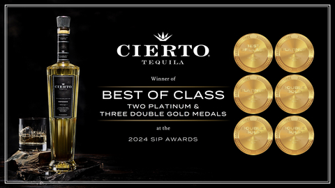 original Cierto Tequila Named Best of Class at the 2024 SIP Awards (Graphic: Business Wire)
