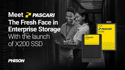 Image courtesy of Phison: Phison introduces enterprise product brand Pascari and launches Gen5 X200 performance-series enterprise SSD