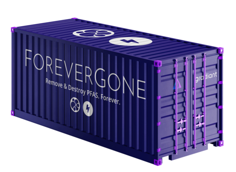 Gradiant's ForeverGoneTM is the industry?s only complete all-in-one solution to permanently remove and destroy per- and polyfluoroalkyl substances (PFAS). (Photo: Business Wire)