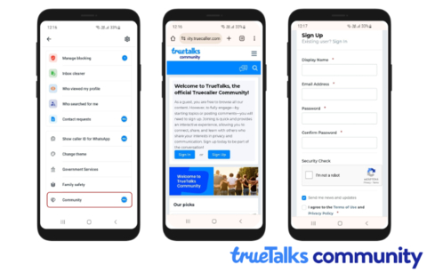 original TrueTalks, the official Truecaller Community (Graphic: Business Wire)