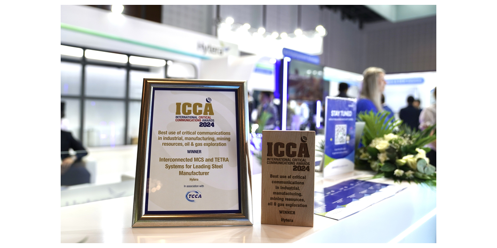 Hytera、MCSソリューションで2024年ICCAsアワードを受賞